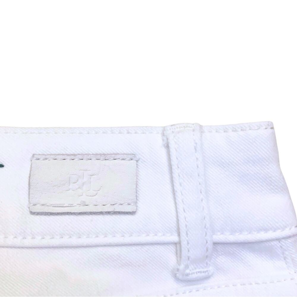 Ralph Lauren White Straight Jeans Size 2 Petite Stretch Denim Summer - Picture 7 of 9